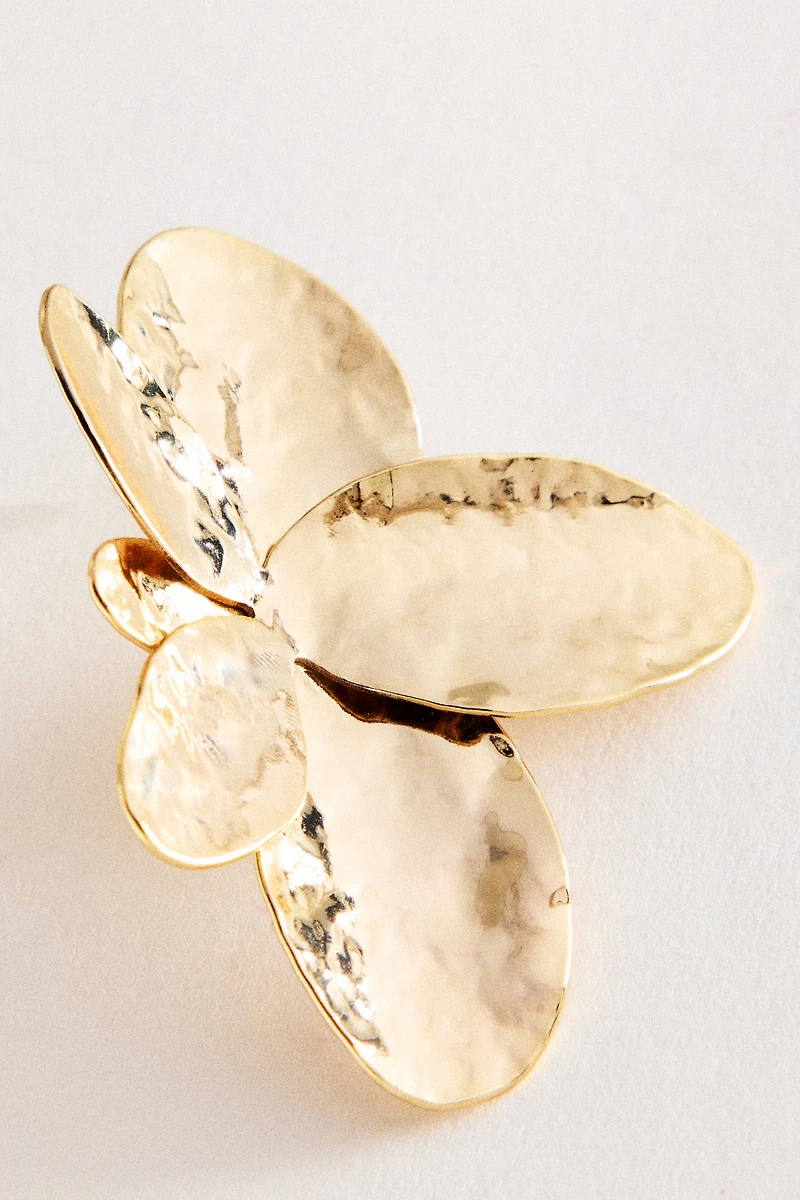 Large Floral Post Earrings