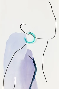 By Anthropologie Large Resin Hoop Earrings