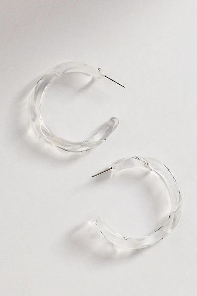 By Anthropologie Large Resin Hoop Earrings