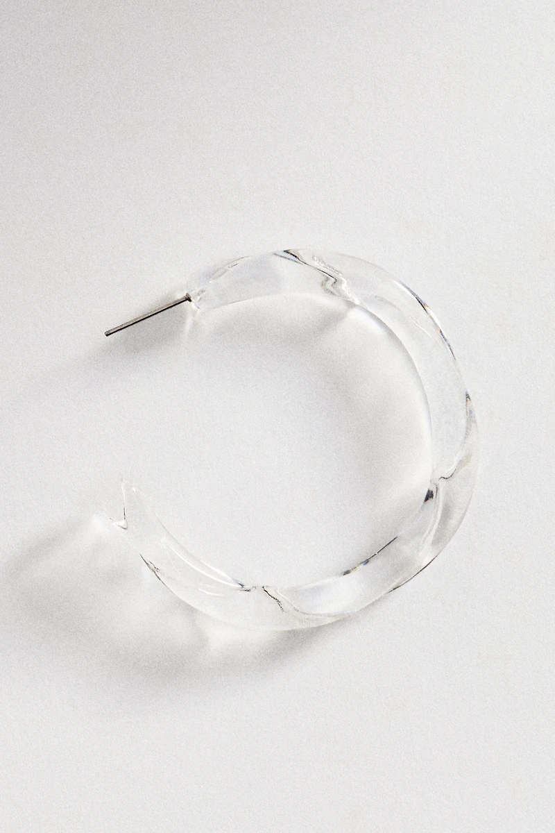 By Anthropologie Large Resin Hoop Earrings