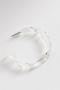By Anthropologie Large Resin Hoop Earrings