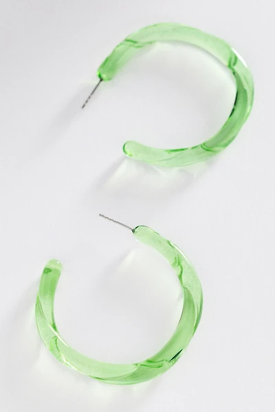 By Anthropologie Large Resin Hoop Earrings