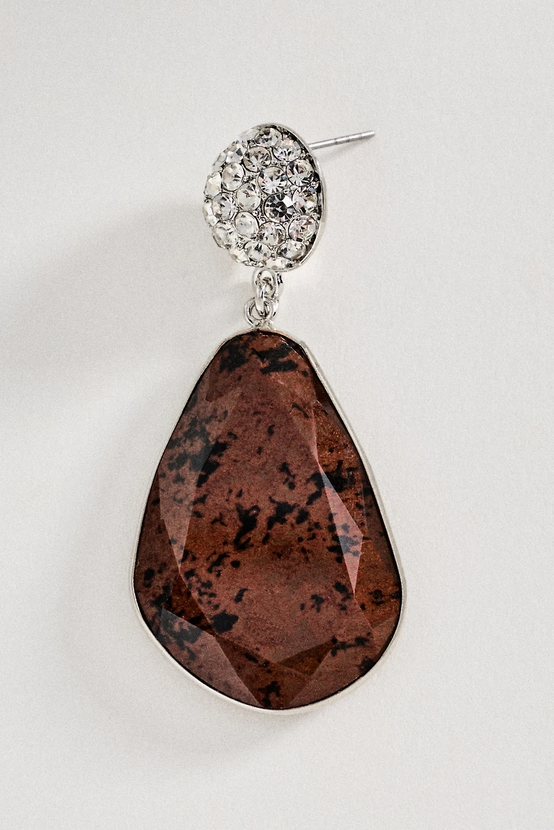 Stone Drop Earrings