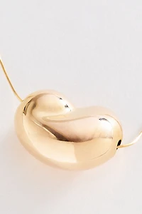 Metal Bean Pendant Necklace
