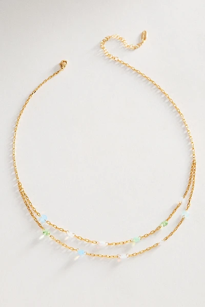 Deux Layered Crystal Necklace