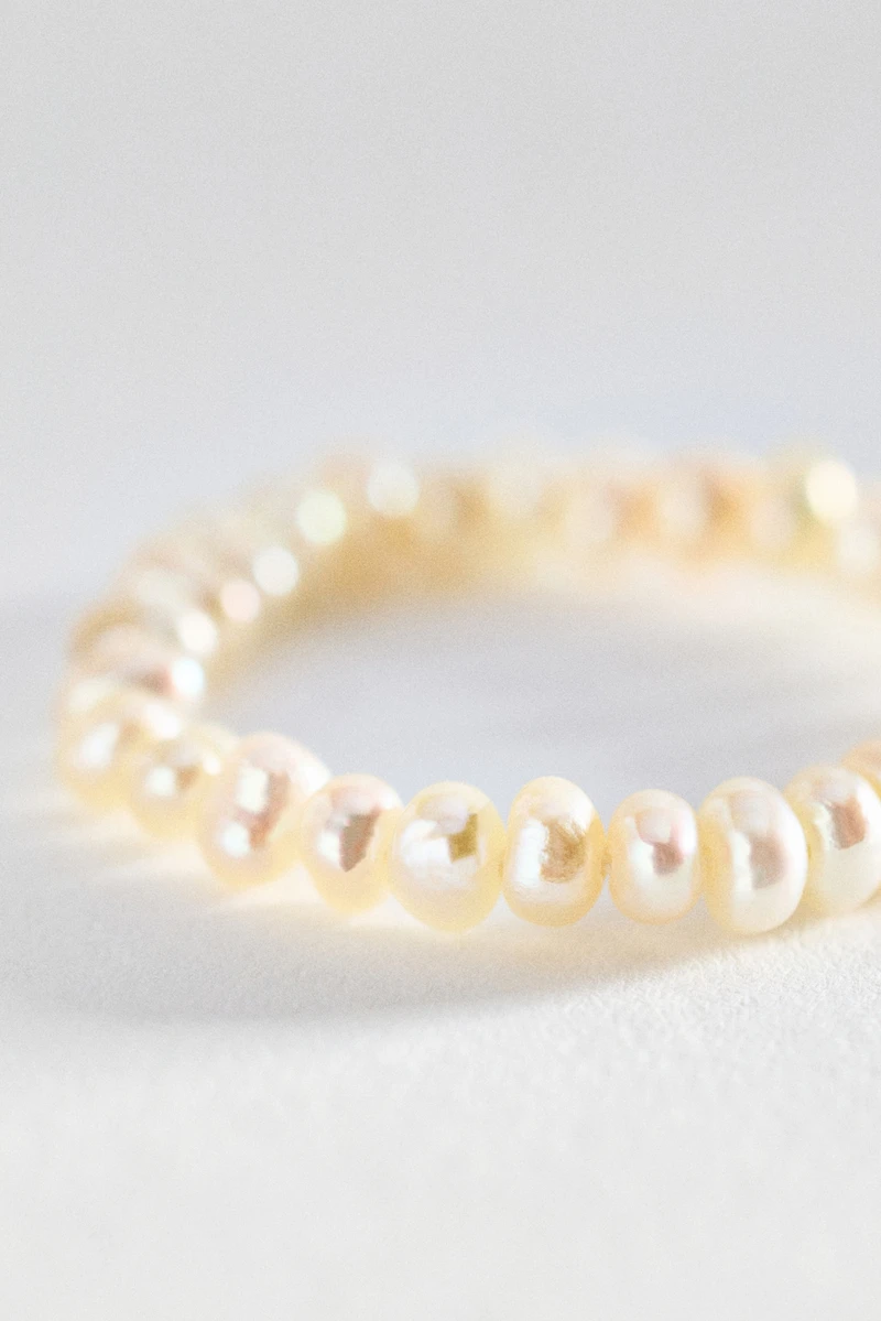 Hermina Athens Vintage Pearl Stacking Ring