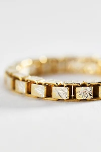 Hermina Athens Diamante Box Chain Ring