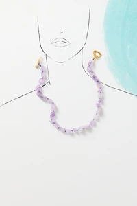 Hermina Athens Bougainvillea Amethyst Necklace