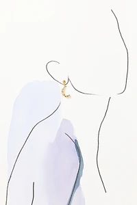 Hermina Athens Méliès Moon Stardust Drop Earrings