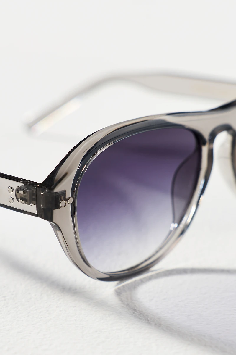 Anglo Translucent Aviator Sunglasses