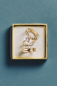 Glam Stacking Rings, Set of 2