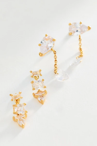 Petite Crystal Earrings, Set of 2