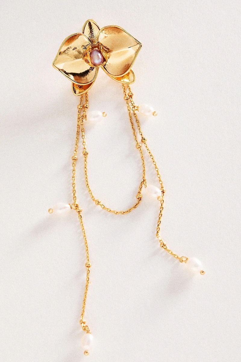By Anthropologie Drippy Floral Drop Earrings