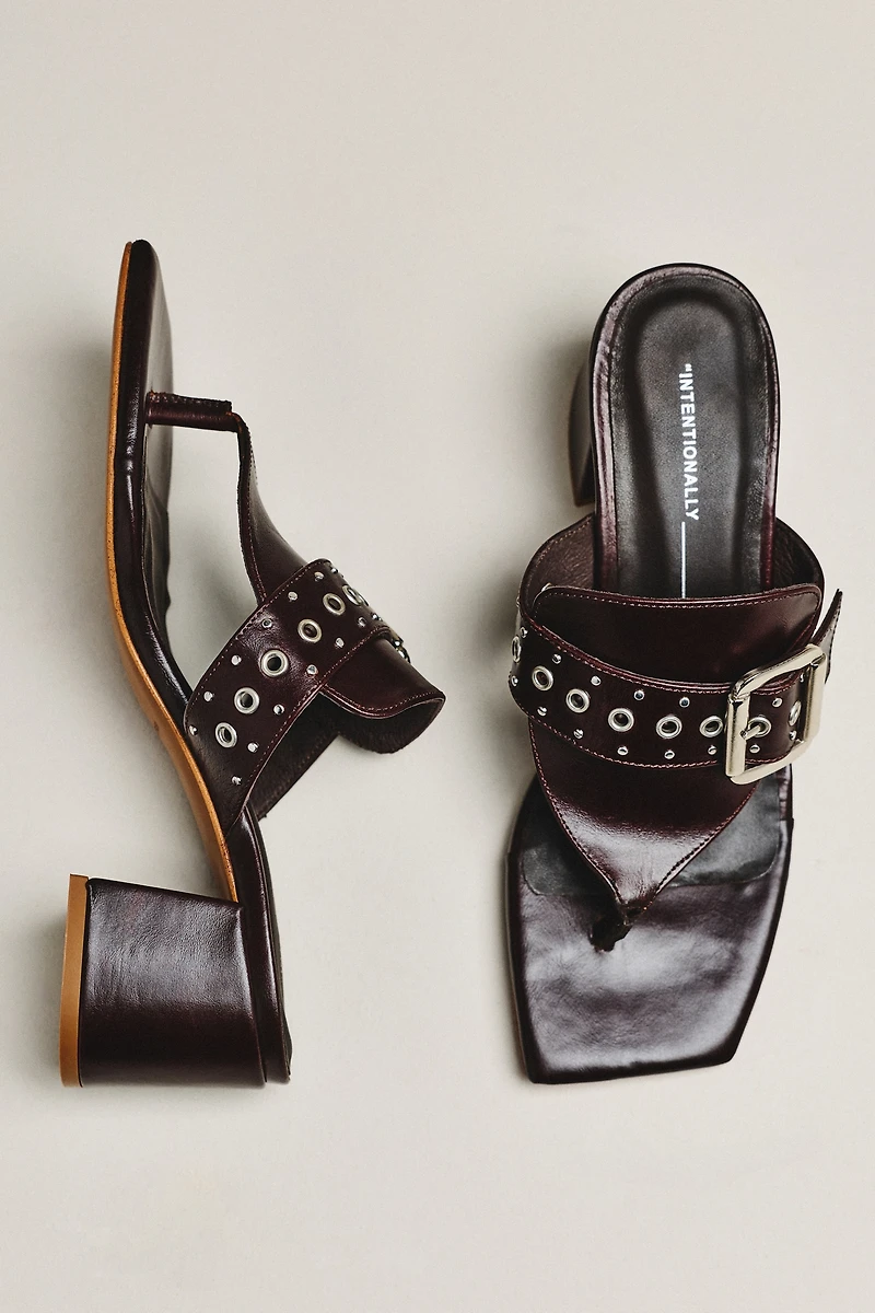 Intentionally Blank Wynona Thong Heels