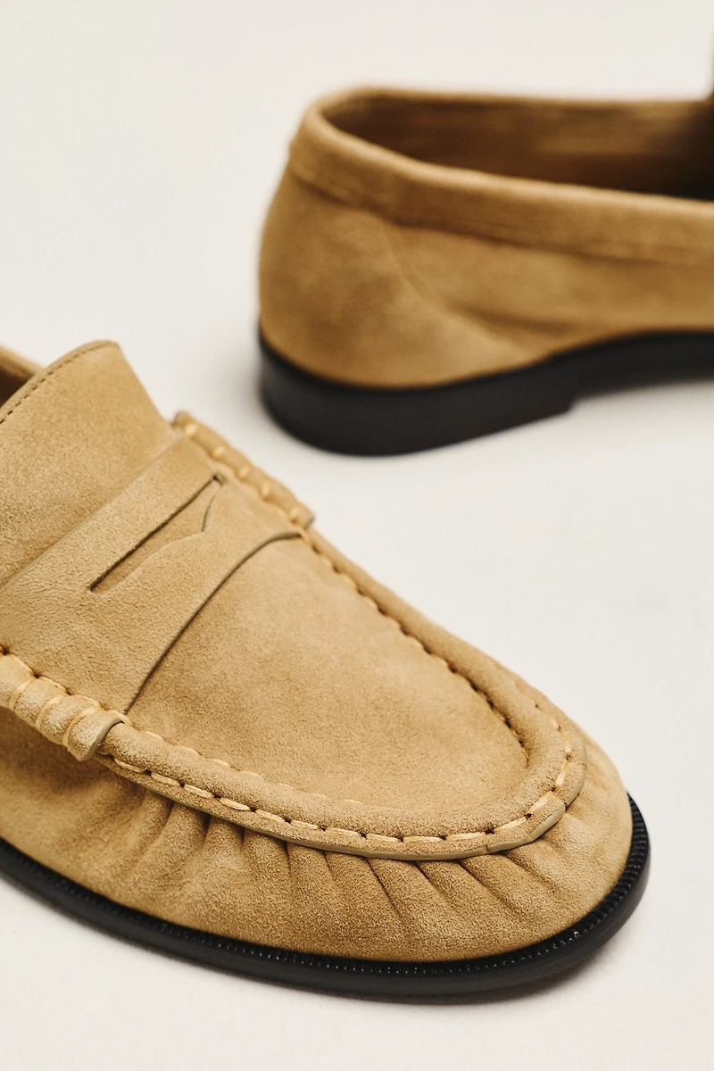 Reformation Francine Ruched Loafers