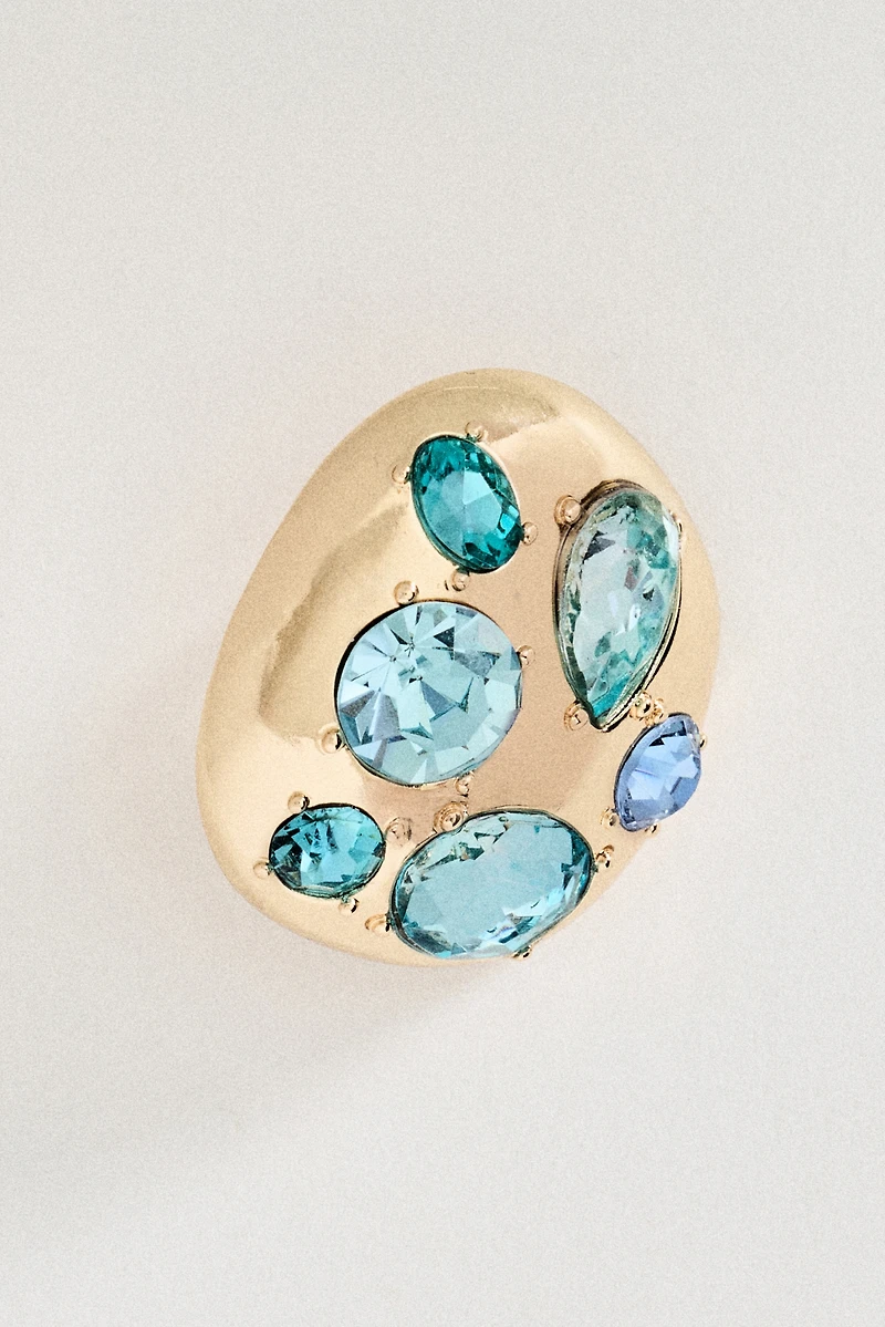 By Anthropologie Colorful Crystal Post Earrings