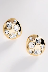 By Anthropologie Colorful Crystal Post Earrings