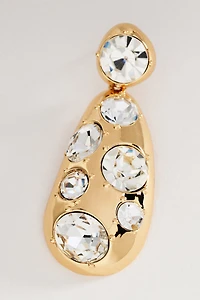 By Anthropologie Crystal Cluster Drop Earrings