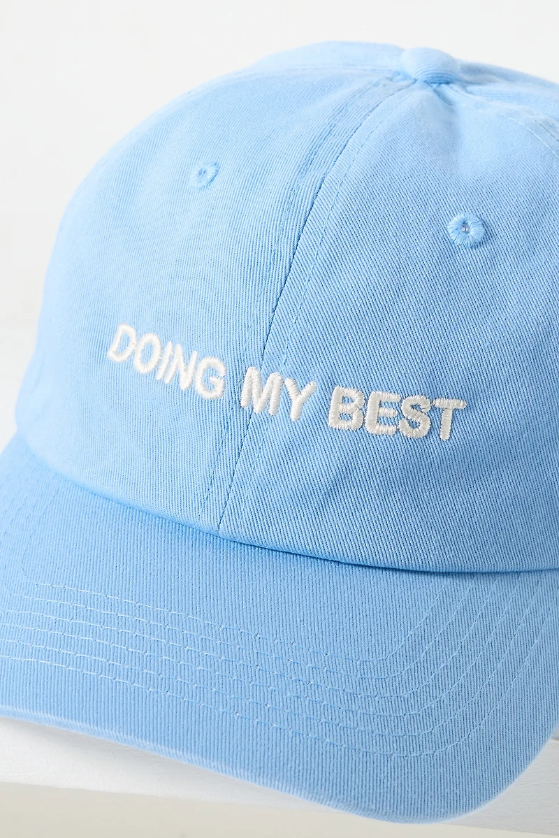 Intentionally Blank Doing My Best Baseball Cap