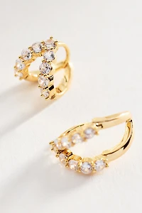 Split Huggie Hoop Earrings