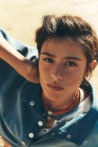 Knotted Double-Cord Crystal Necklace