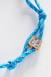 Knotted Double-Cord Crystal Necklace