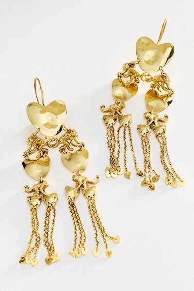 ALEMAIS Jem Heart Monkey Drop Earrings