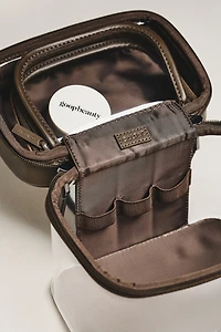 CALPAK Clear Train Case with Top Compartment