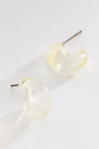 By Anthropologie Resin Small Hoop Earrings