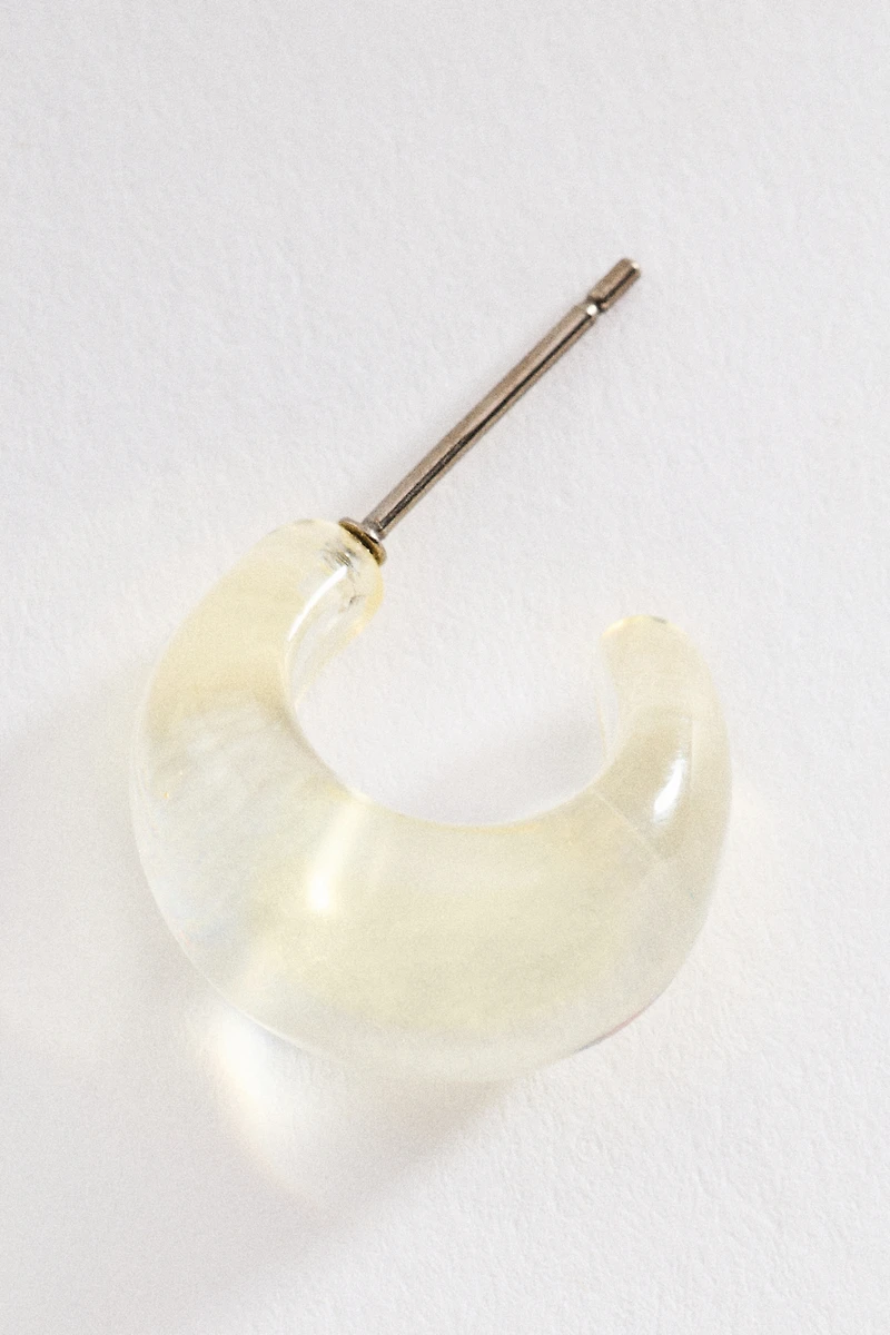 By Anthropologie Resin Small Hoop Earrings