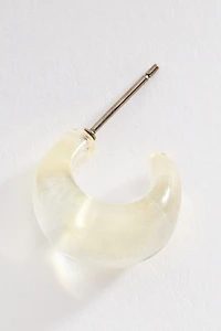 By Anthropologie Resin Small Hoop Earrings
