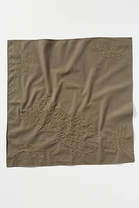 Damson Madder 100% Cotton Embroidered Hair Scarf
