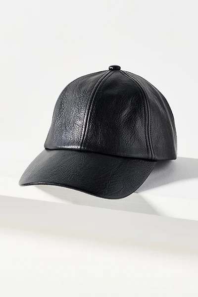 Wyeth Hailey Faux Leather Baseball Cap