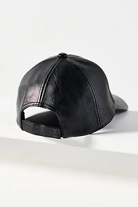 Wyeth Hailey Faux Leather Baseball Cap