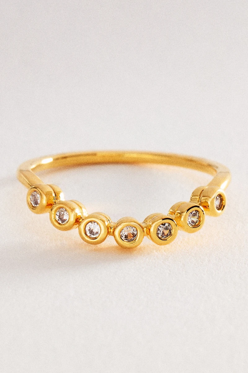 Twisted Crystal Ring