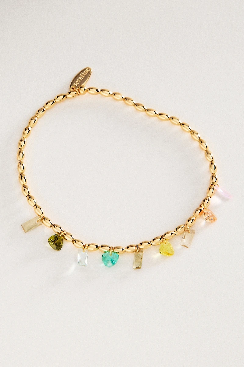 Beaded Crystal Stretch Bracelet
