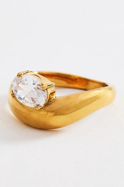 By Anthropologie Perched Crystal Ring