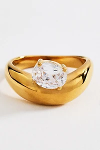By Anthropologie Perched Crystal Ring