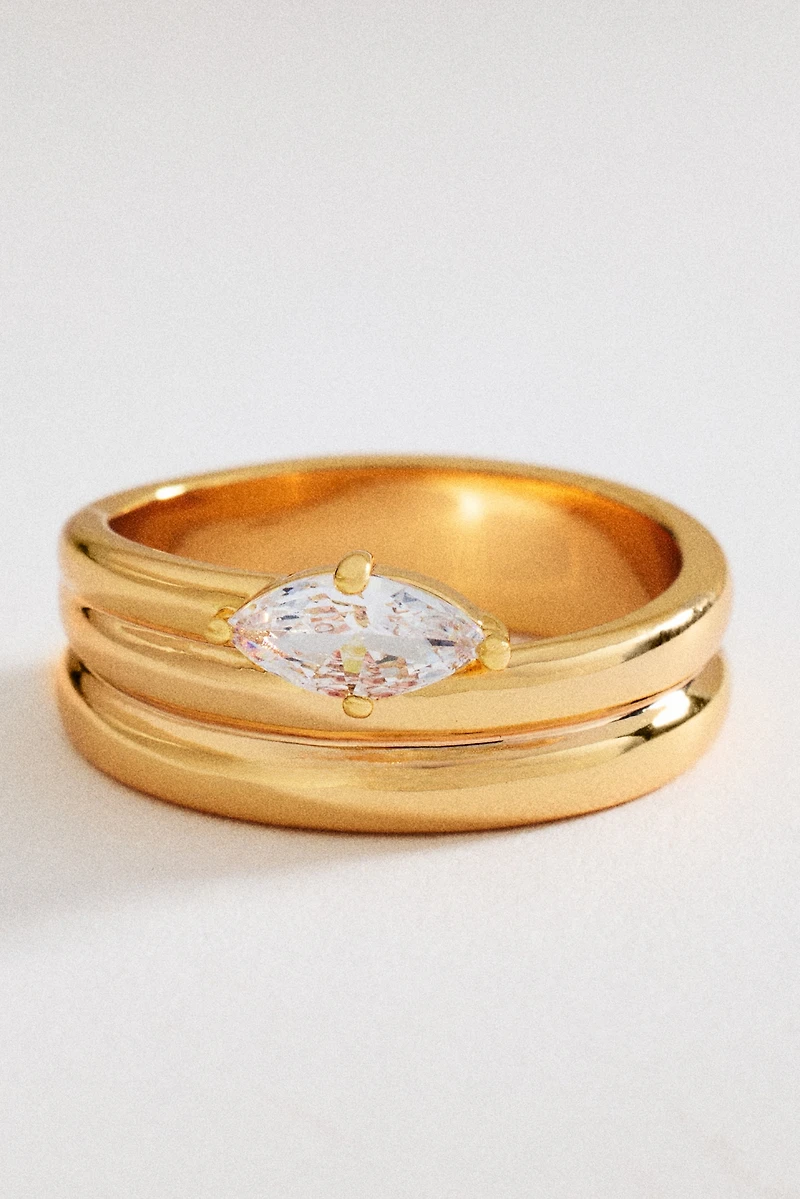 Suspended Crystal Ring