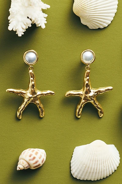 Oceanus Tidal Sea Star Stud Earrings