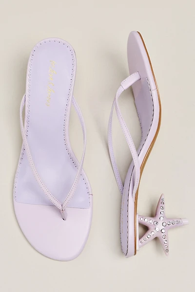 For Love & Lemons Soleil Strafish Heeled Thong Sandals