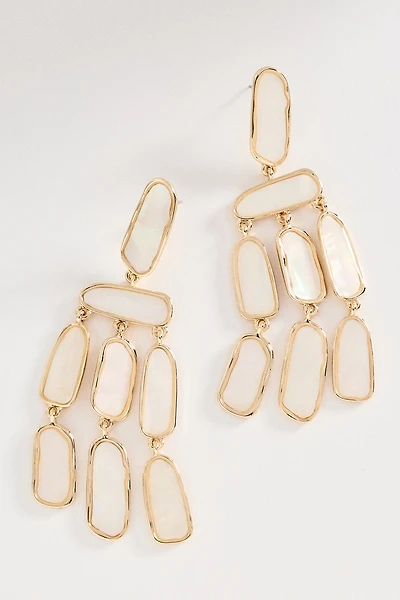 By Anthropologie Colorful Stone Drop Earrings