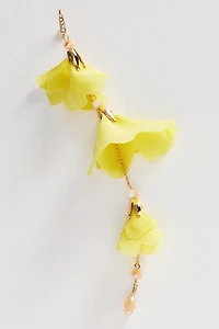 By Anthropologie Cascading Floral Drop Earrings