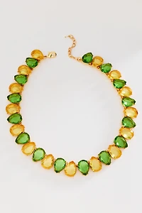 Two-Tone Crystal Necklace