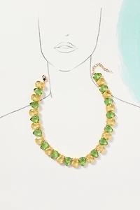 Two-Tone Crystal Necklace