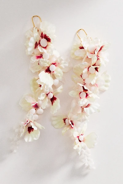 By Anthropologie Petal Cascade Statement Drop Earrings