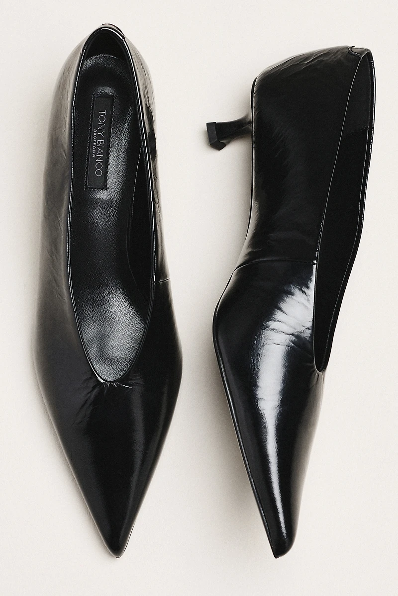 Tony Bianco Cherry Pointed Toe Kitten Heel Pump