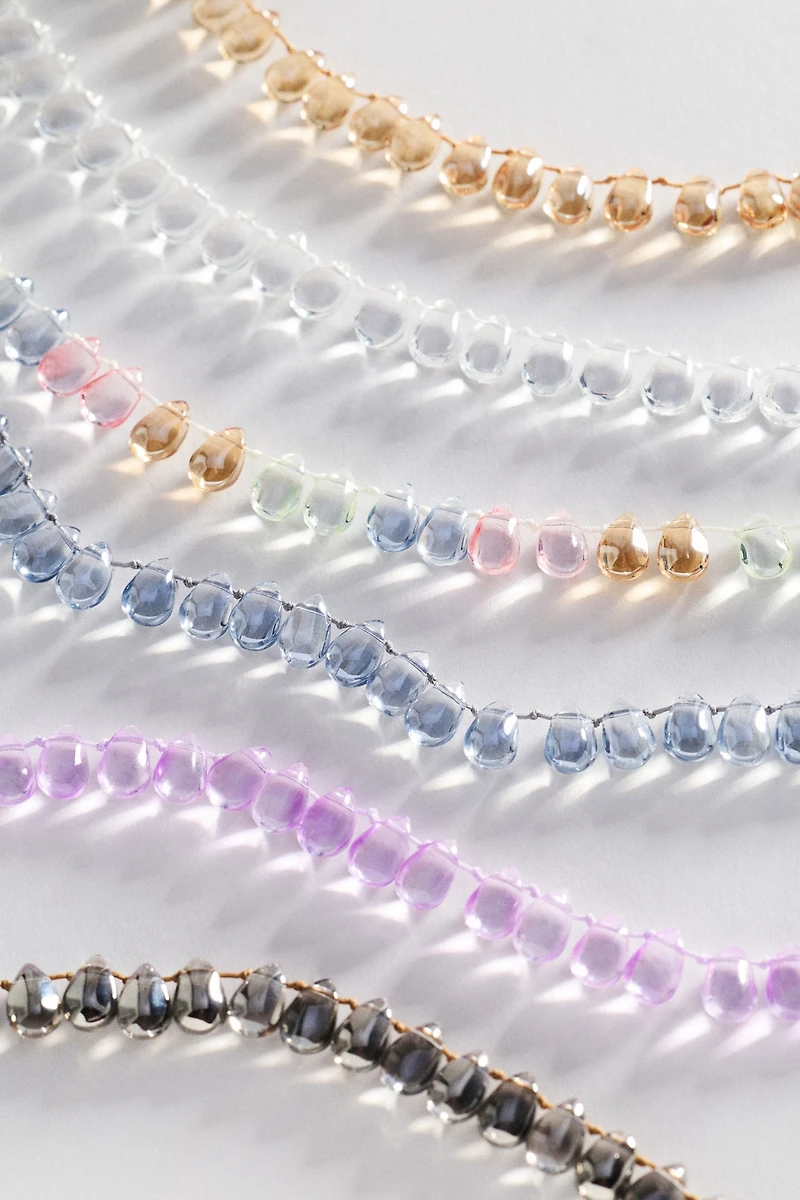 Beaded Teardrop Necklace