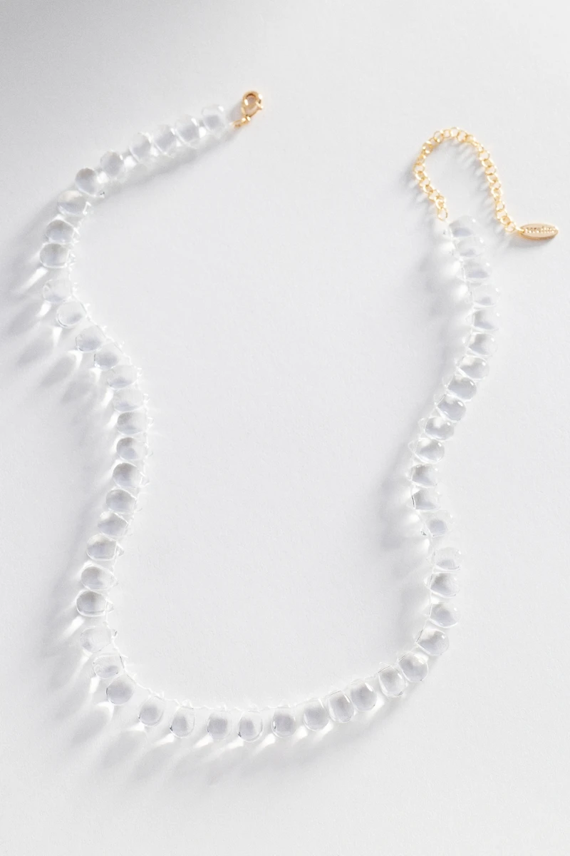 Beaded Teardrop Necklace