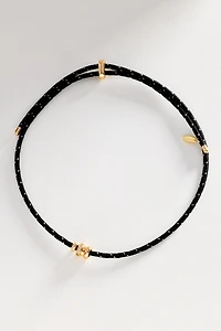 Corded Magnetic Crystal Beaded Necklace